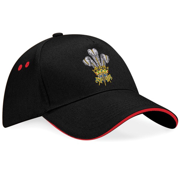 Welsh Feathers Embroidery Cap Unisex Prince of Wales Hat Cymru