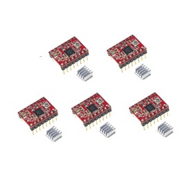 Bolsen 5pcs/lot Reprap Stepper Driver pololu A4988 Stepper Motor Driver Module with Aluminum Heat Sink for ramps 1.4 3D Printer