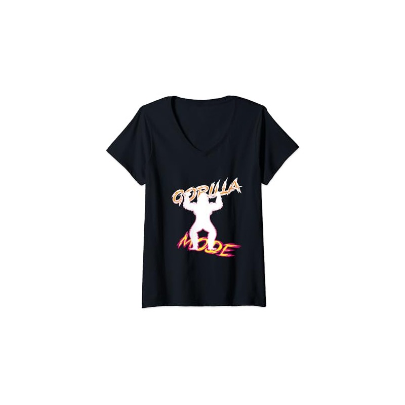 Gorilla Mode Gorilla Gym for Muscles Gorilla Fitness Logo T-Shirt