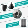 Lcokeiy Hoe Garden Tool,Triangle Gardening Hoe with Sharp Blade for