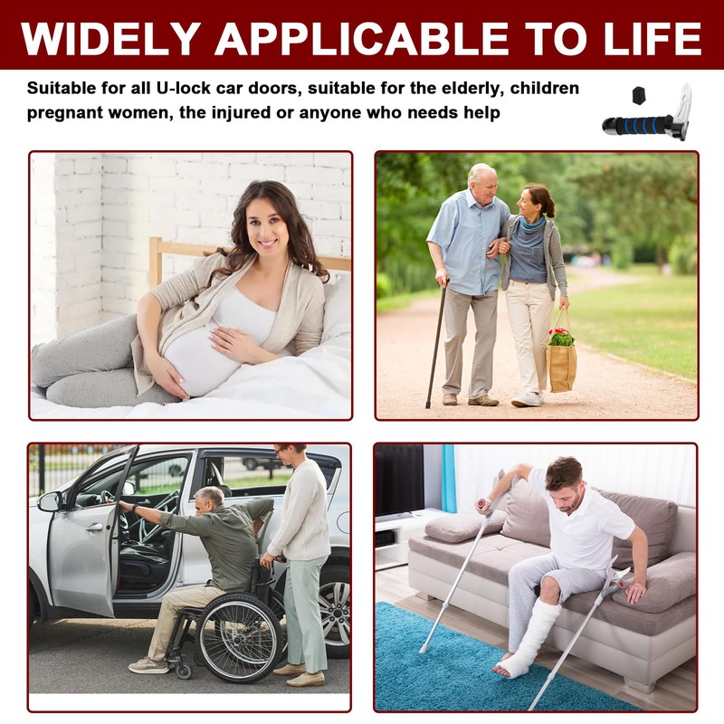 Car Mobility Aid Handle for Elderly & Disabled,3-in-1 Assist Grab