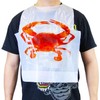 Sandhill Tools Disposable Crab Adult Bibs with Pocket, 22" x
