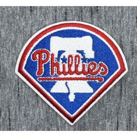 PHILADELPHIA PHILLIES EMBROIDERED IRON ON PATCH 2.75” X 3” FREE SHIPPING