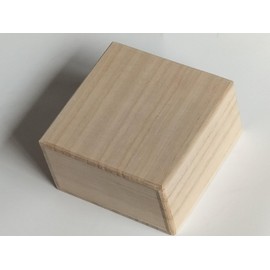 Urakami Paulownia Craft Paulownia Box, Small Storage Case, Square Type, Made in Japan, 4.7 x 4.7 x 2.6 inches (120 x 120 x 65 mm)