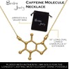 Serebra Jewelry (SJ) Caffeine Molecule Pendant with Necklace | All