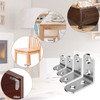 Drado 10 Pack Corner Braces, Corner Brackets 40mmx40mmx2mm Stainless Steel