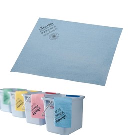 Vileda Professional 5 Unidades Paño Microfibra Extrafinas Azul PVA Micro Trapo Limpieza sin Rayas de Superficies Brillantes