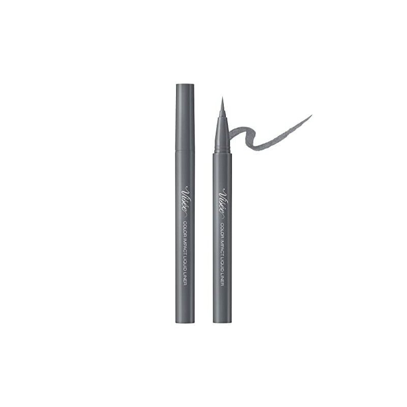 Visee GY002 Riche Color Impact Liquid Liner Eyeliner, Milky Gray,