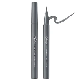 Visee GY002 Riche Color Impact Liquid Liner Eyeliner, Milky Gray, 0.02 fl oz (0.4 ml) (x 1)