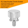 sourcing map 12pcs M4x6mm Knurled Thumb Screw Computer Case Threaded