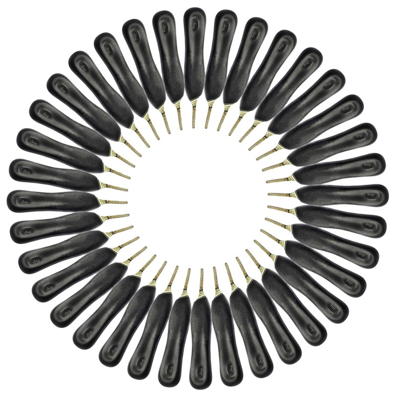 PRECISE CANADA 50 Pcs Black Color Plastic Handle, Scalpel Handle