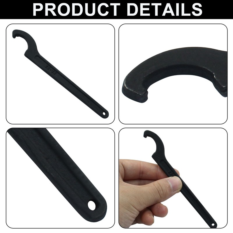 Murtenze C Hook Spanner Wrench for 22-26mm Round Nut, Universal