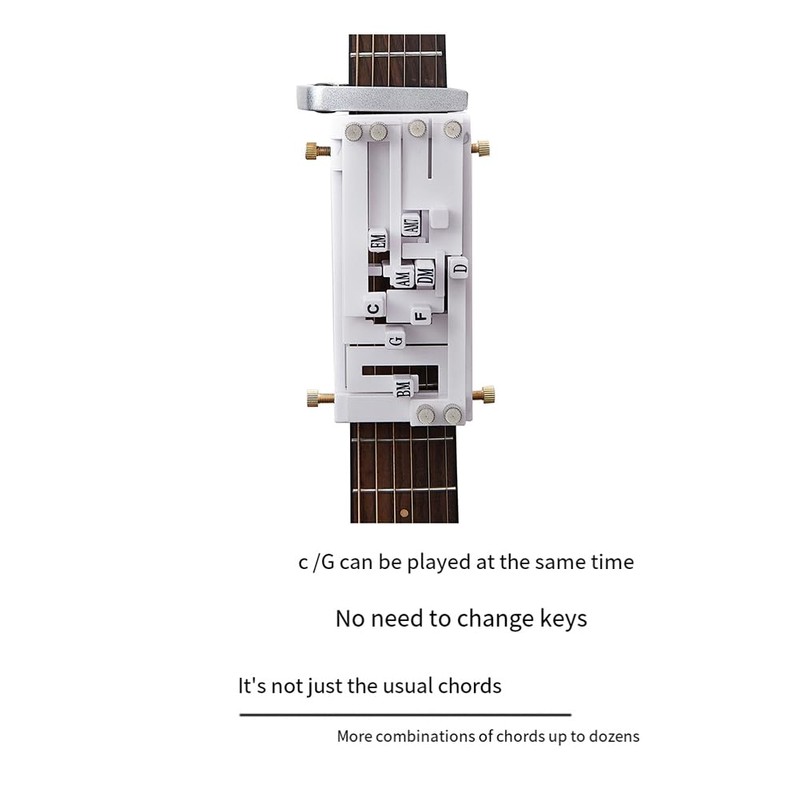 Willoghsa Guitar Folk Chord Assistant, One Key Chord Device, Automatic