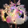 Badminton Headband, Portable Cartoon Antique Luminous Jade Rabbit Lantern, Creative Finished Lanterns Long New Plush Cartoon Lantern Plastic 15ea