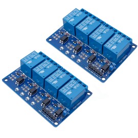 Bestgle 2 Packs 4 Channel DC 12V Relay Module with Optocoupler for Arduino UNO R3 MEGA R3 Project 1280 DSP ARM PIC AVR STM32 Raspberry Pi