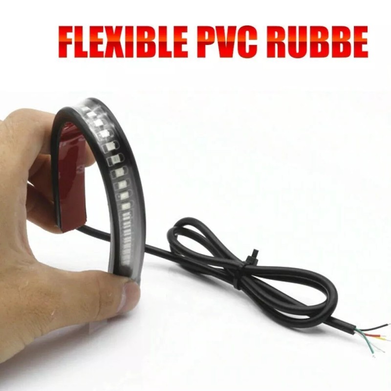 SHENKENUO Flexible 48 LED Strip Motorcycle ATV UTV Tail Turn