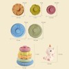 KOESMG Baby Stapeln Nesting Spielzeug, Soft Squeeze Building Circle mit