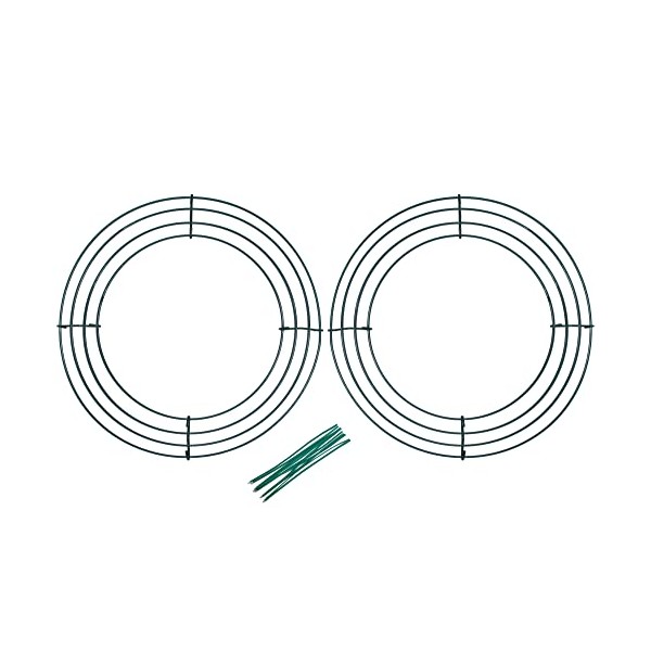 Upstout Pack of 2 Wire Wreath Frame (8 Inch) with