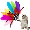 CATENEED Cat Feather Toys Refill Cat Wand Replacement Feathers, 16