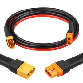 MOOKEERF XT60i to XT60 Extension Cable 10AWG 3FT XT60i Female to XT60 Male Connector Cable for Portable Power Station Solar Panel