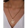 MINACHI Sacred Angel Seal Archangel Metatron Cube Gold Plated Necklace,