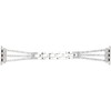 Rhinestone Brass Metal Bracelet Watch Band Strap Replacement for IOS