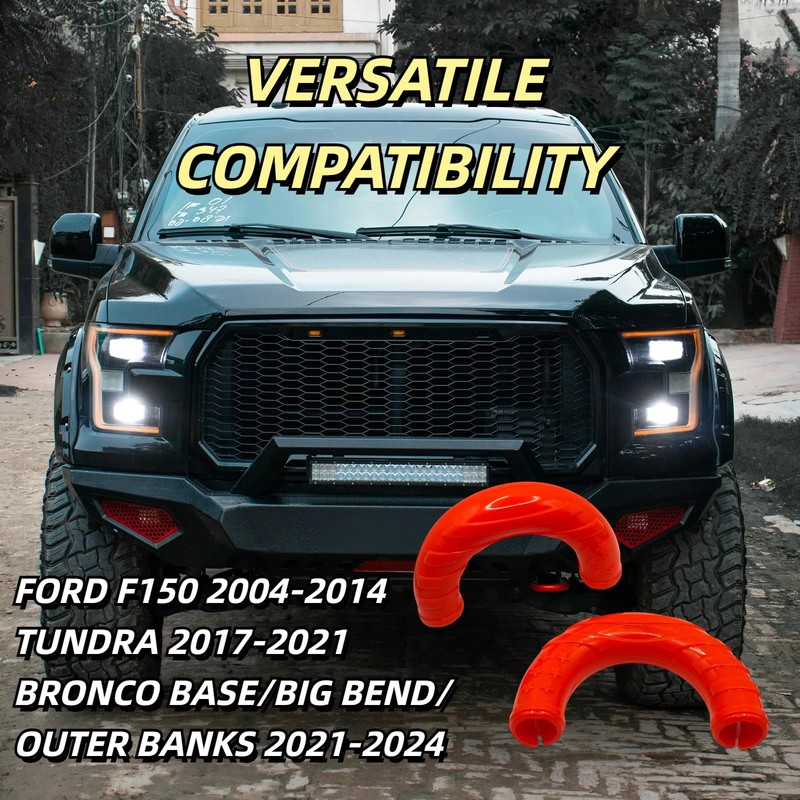FORZEEY Tow Hooks Covers Fit for Ford F150 Accessories 2004-2024