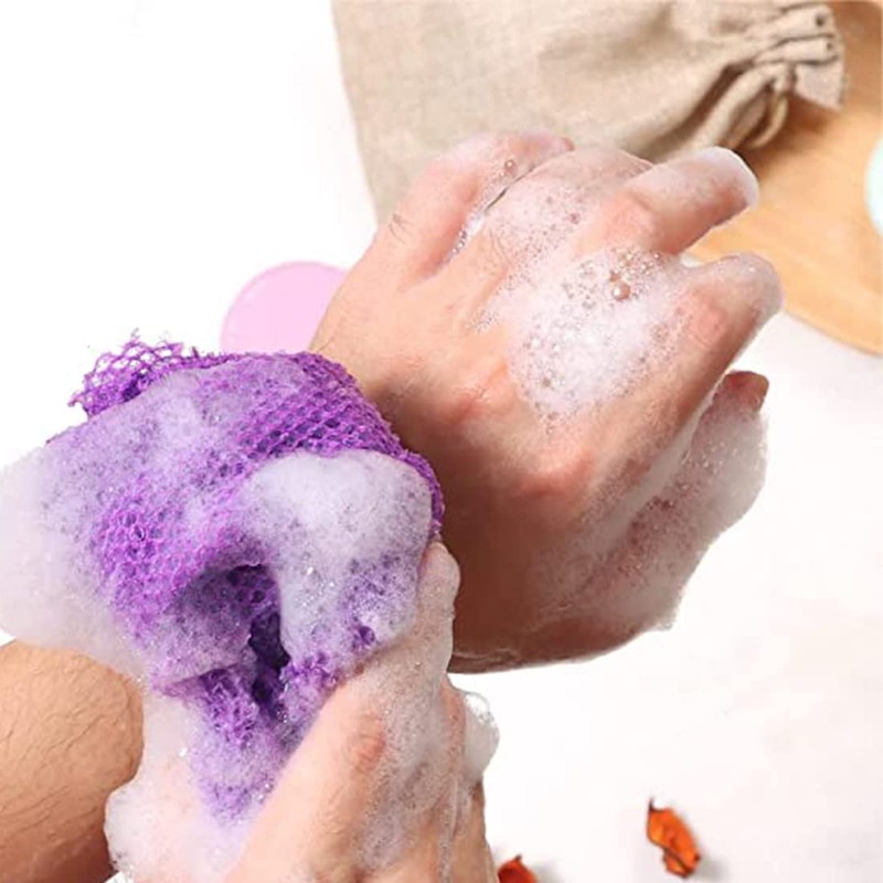 2 Pieces African Mesh, Body Scrub, Sponge Bath Exfoliating Shower