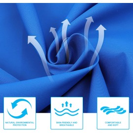 HOMSFOU Capa de Peluquería Azul de Tela para Barbería Profesional Adulta Ligera, Mantiene la Ropa Seca y Limpia, Acabado Fashion Design Color Aleatorio