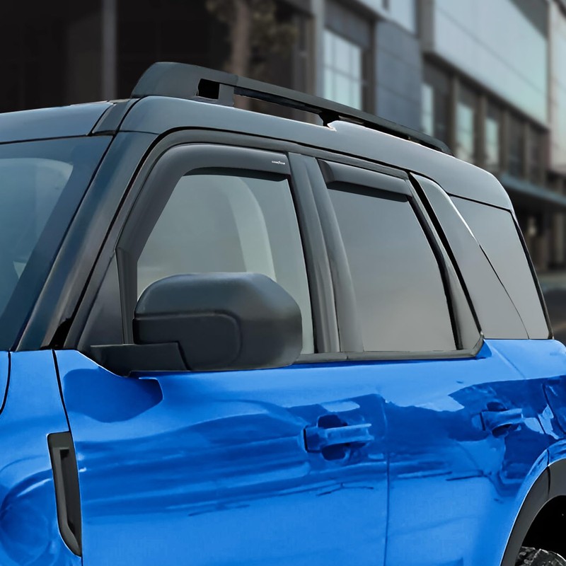 Goodyear Shatterproof in-Channel Window Deflectors for Ford Bronco Sport 2021-2026,
