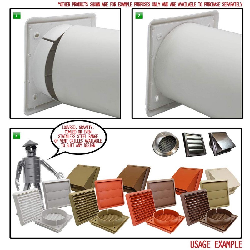 Kair Plastic Ducting Pipe 150mm - 6 inch / 350mm