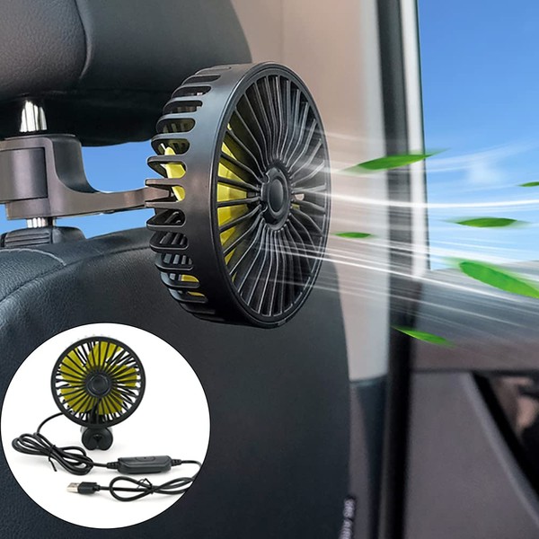 Kwak's Car Fan, Car Fan, 3 Levels of Air Flow
