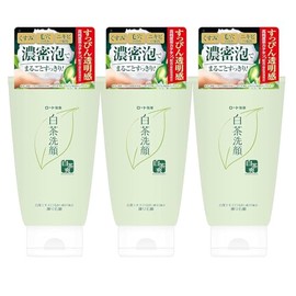 White Chasu White Tea Kneaded Soap, Face Wash, Facial Cleanser, 4.2 oz (120 g) x 3, Gentle Scent of Yuzu and Green Tea