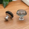 Vandicka 4 Pack 30mm Crystal Glass Cabinet Door Knobs Wardrobe