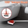 JEHONN Shower Cleaning Brush, Tub Tile Scrubber with Telescopic 51