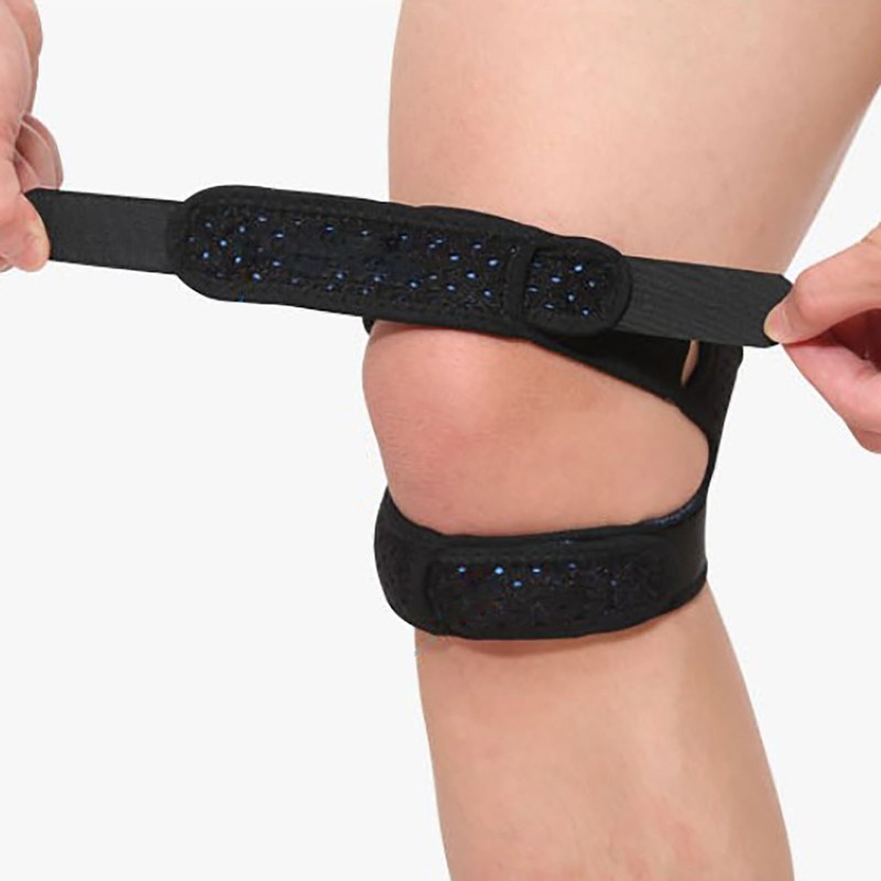 2 Pcs Patella Knee Strap X Shape Double Fixation Breathable