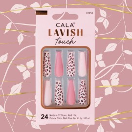 Cala Products Lavish Touch | Long Pink Cheetah