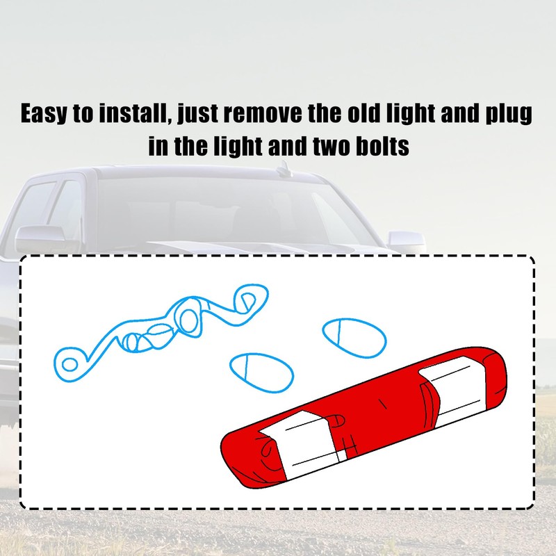 FZJDSD 3rd Third Brake Light High Mount Stop Light and