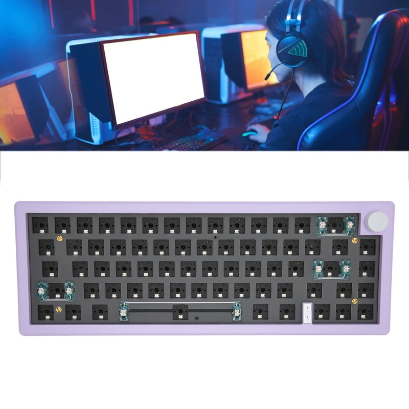 67 Keys DIY Mechanical Keyboard Kit with RGB Knob Wireless