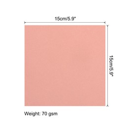 MECCANIXITY Papel Origami de Doble Cara 100 Hojas, Papel Cuadrado de 15x15cm para Proyecto de Artesanía Artística, Principiantes, Decoración de Regalos, Color Fósforo