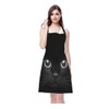 Moslion Black Cat Apron,Cool Cat Head with Bright Eye Black