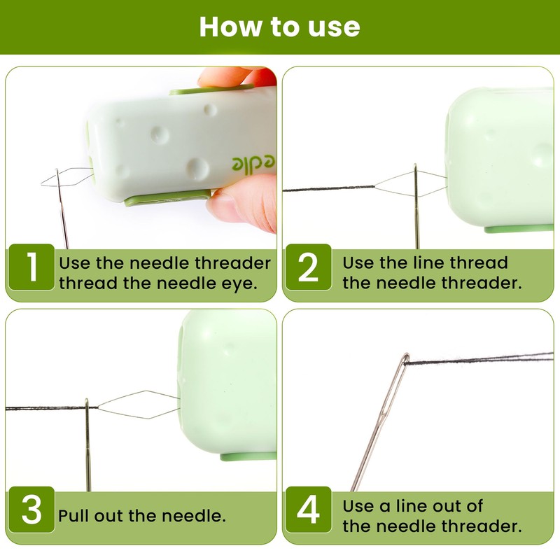 New Upgraded 3 in 1 Automatic Needle Threaders Seam Ripper