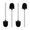 Ibergrif 4PCS Toilet Brushes Replacement, Stainless Steel Handle Toilet Brushes