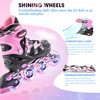 Kuxuan Skates Adjustable Inline Skates for Girls Women with Full
