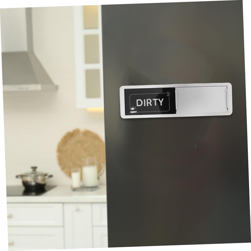 CAXUSD Panda Pattern Dishwasher Clean Dirty Sign Kitchen Appliance Magnet