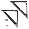 Tanner Folding Metal Shelf Brackets, Set of 2