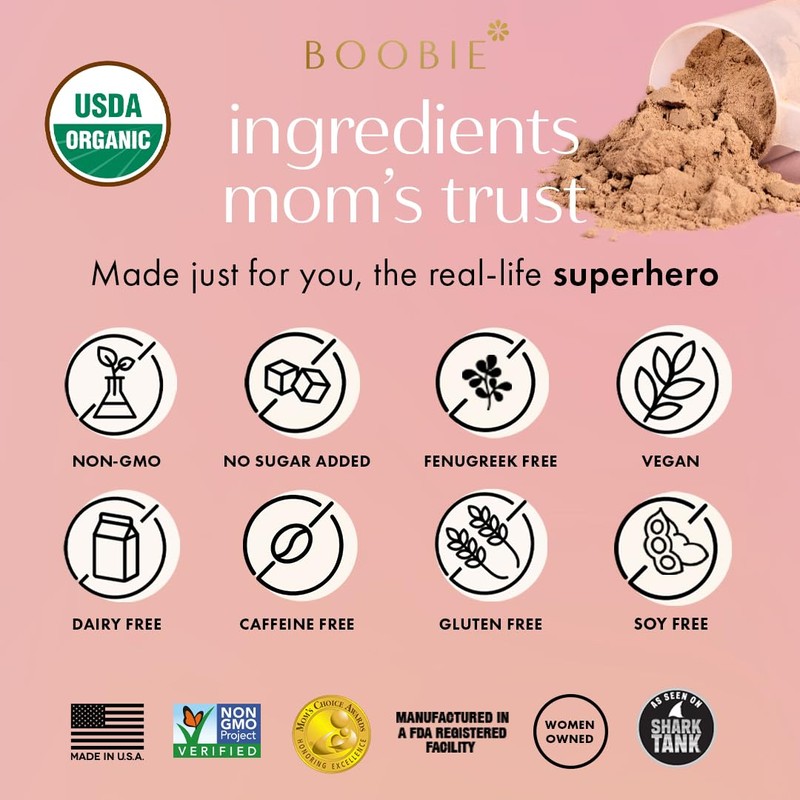 Boobie Body Superfood Protein Pregnancy and Postpartum Meal Replacement Shake,