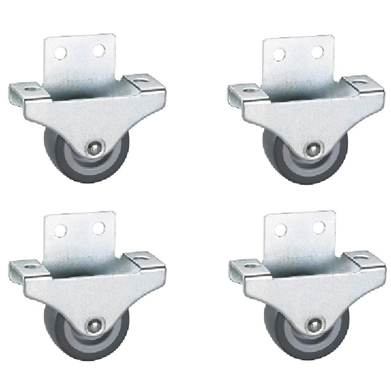 Dörner + Helmer Parquet Fixed Castors, Set of 4, 38