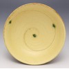 Seto Ware 丸金 5.5 平鉢 Yellow Seto 渦紋 024 –