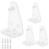Murtenze 4 Pack Hold Down Brackets, Clear Plastic Blind Brackets